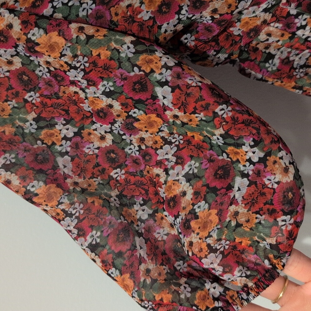 BCBGeneration Mini Floral Tiered Dress Size 4 - Picture 4 of 5